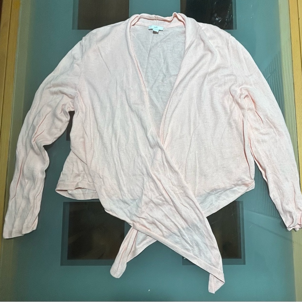 J. Jill Blush Pink Wrap Cardigan